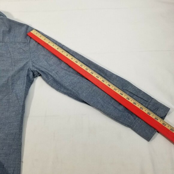 Alexander Jordan Men's Button Down Shirt Long Sleeves Solid Gray Size XL - Picture 8 of 9